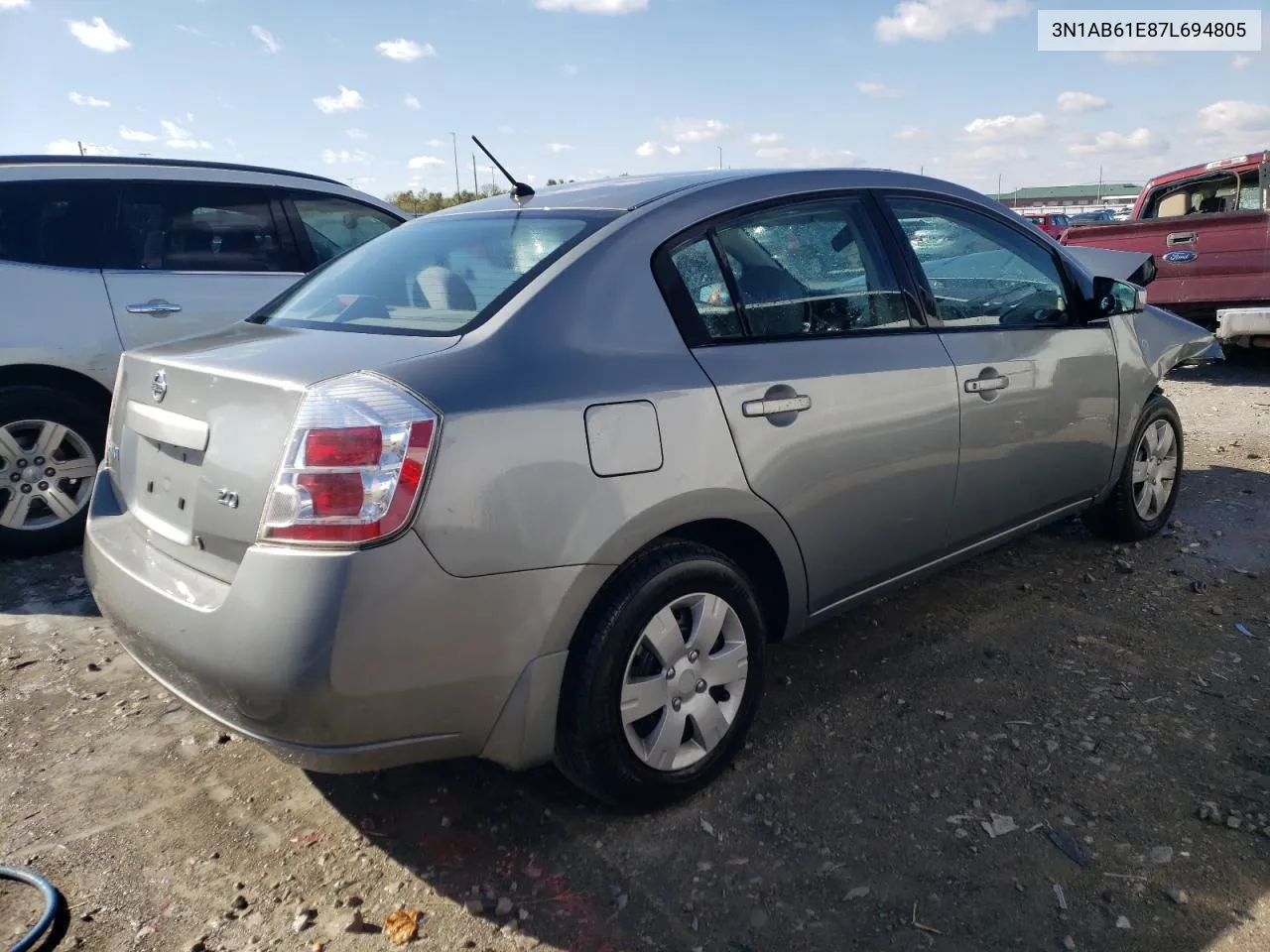 3N1AB61E87L694805 2007 Nissan Sentra 2.0