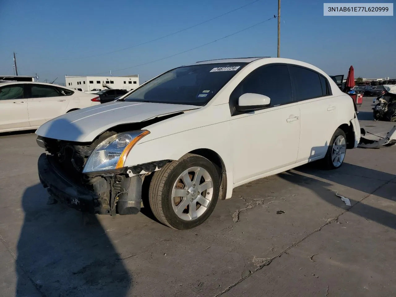 2007 Nissan Sentra 2.0 VIN: 3N1AB61E77L620999 Lot: 74677724