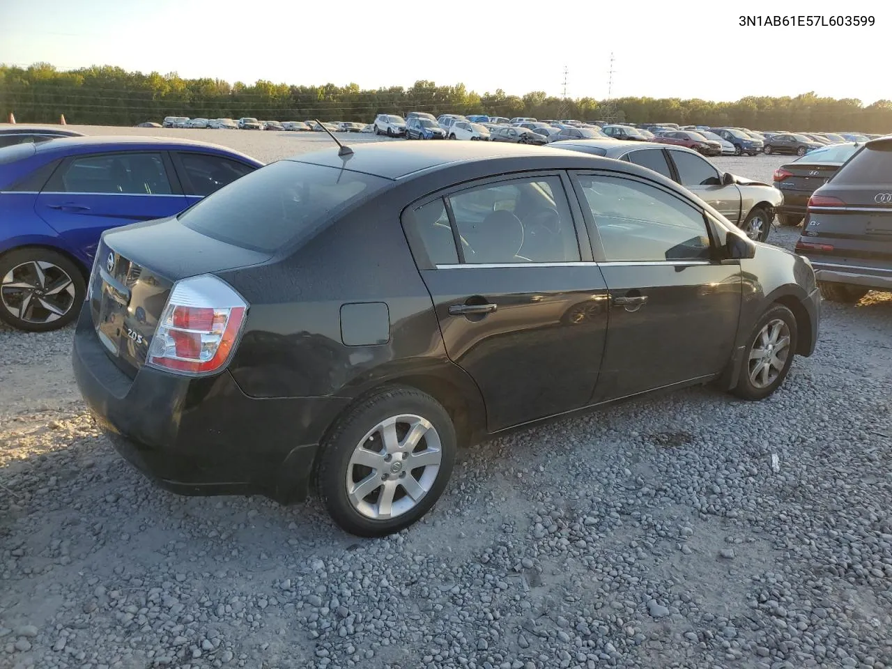 2007 Nissan Sentra 2.0 VIN: 3N1AB61E57L603599 Lot: 75219874