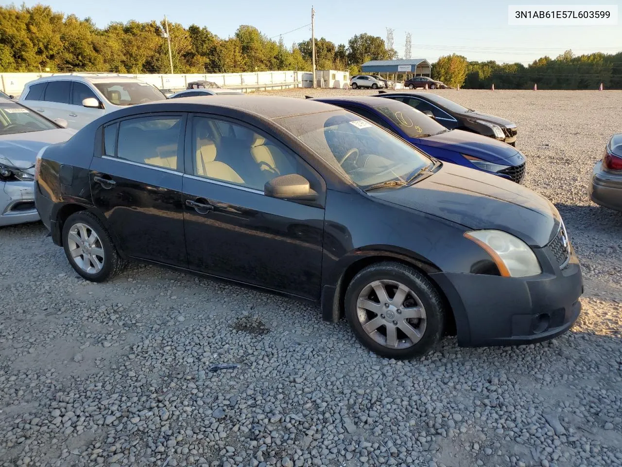 2007 Nissan Sentra 2.0 VIN: 3N1AB61E57L603599 Lot: 75219874