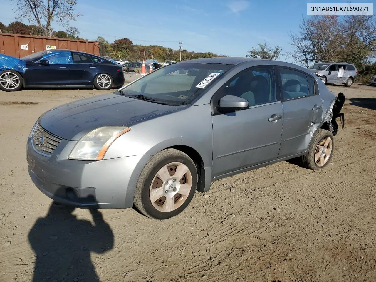 2007 Nissan Sentra 2.0 VIN: 3N1AB61EX7L690271 Lot: 77160794