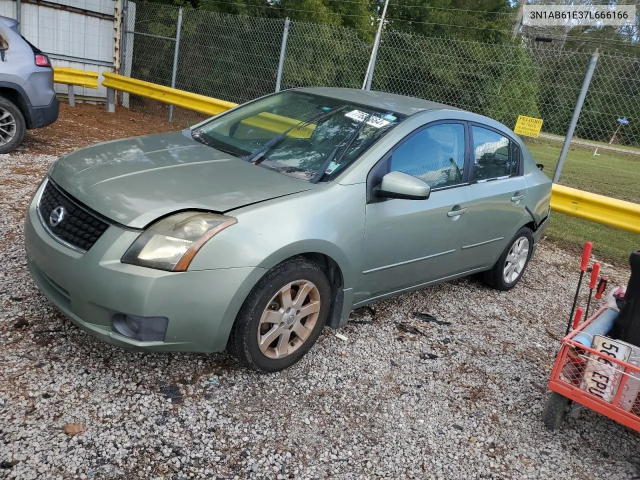 2007 Nissan Sentra 2.0 VIN: 3N1AB61E37L666166 Lot: 77686664