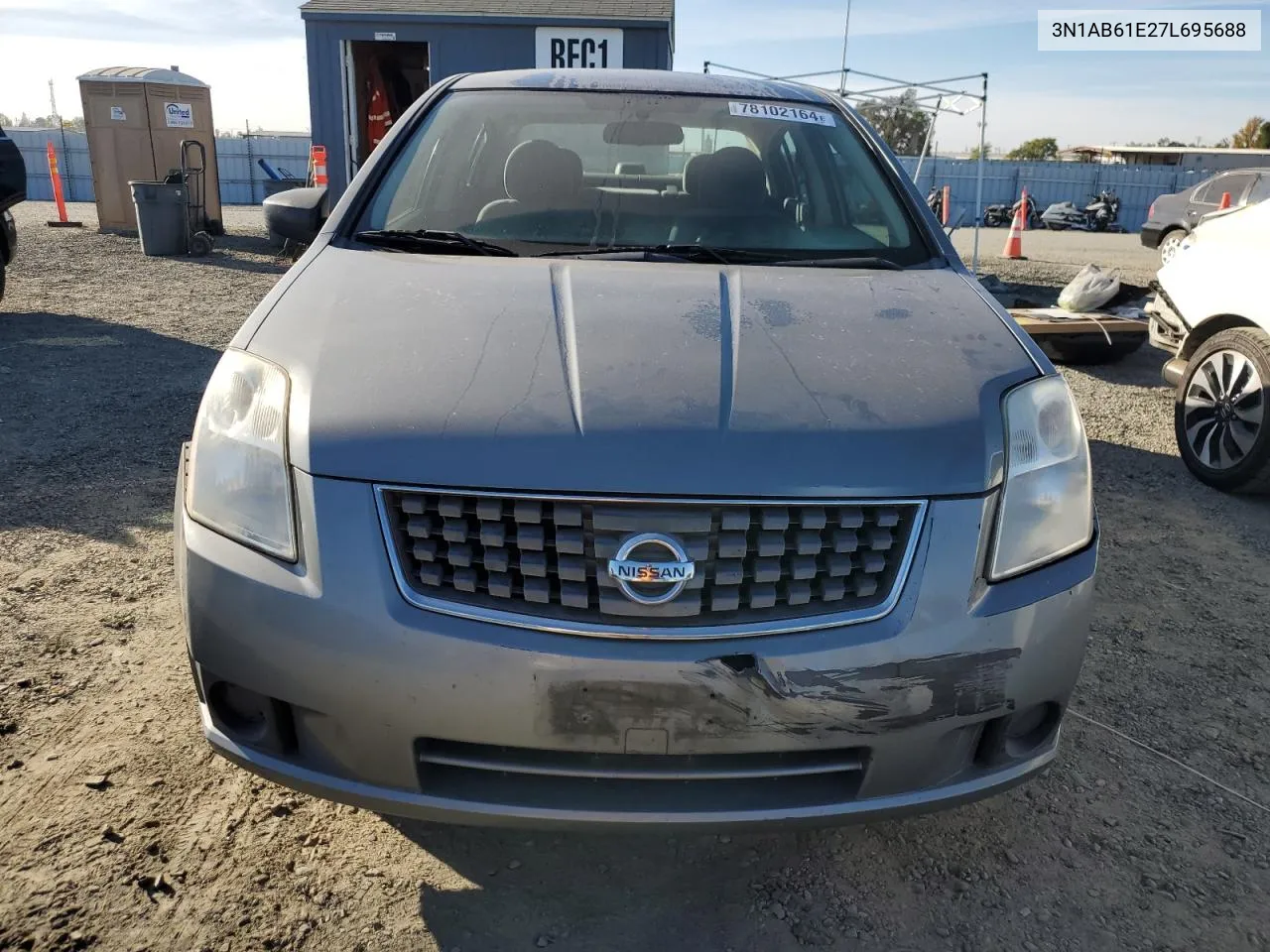 2007 Nissan Sentra 2.0 VIN: 3N1AB61E27L695688 Lot: 78102164