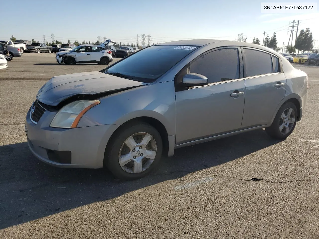 2007 Nissan Sentra 2.0 VIN: 3N1AB61E77L637172 Lot: 80313874