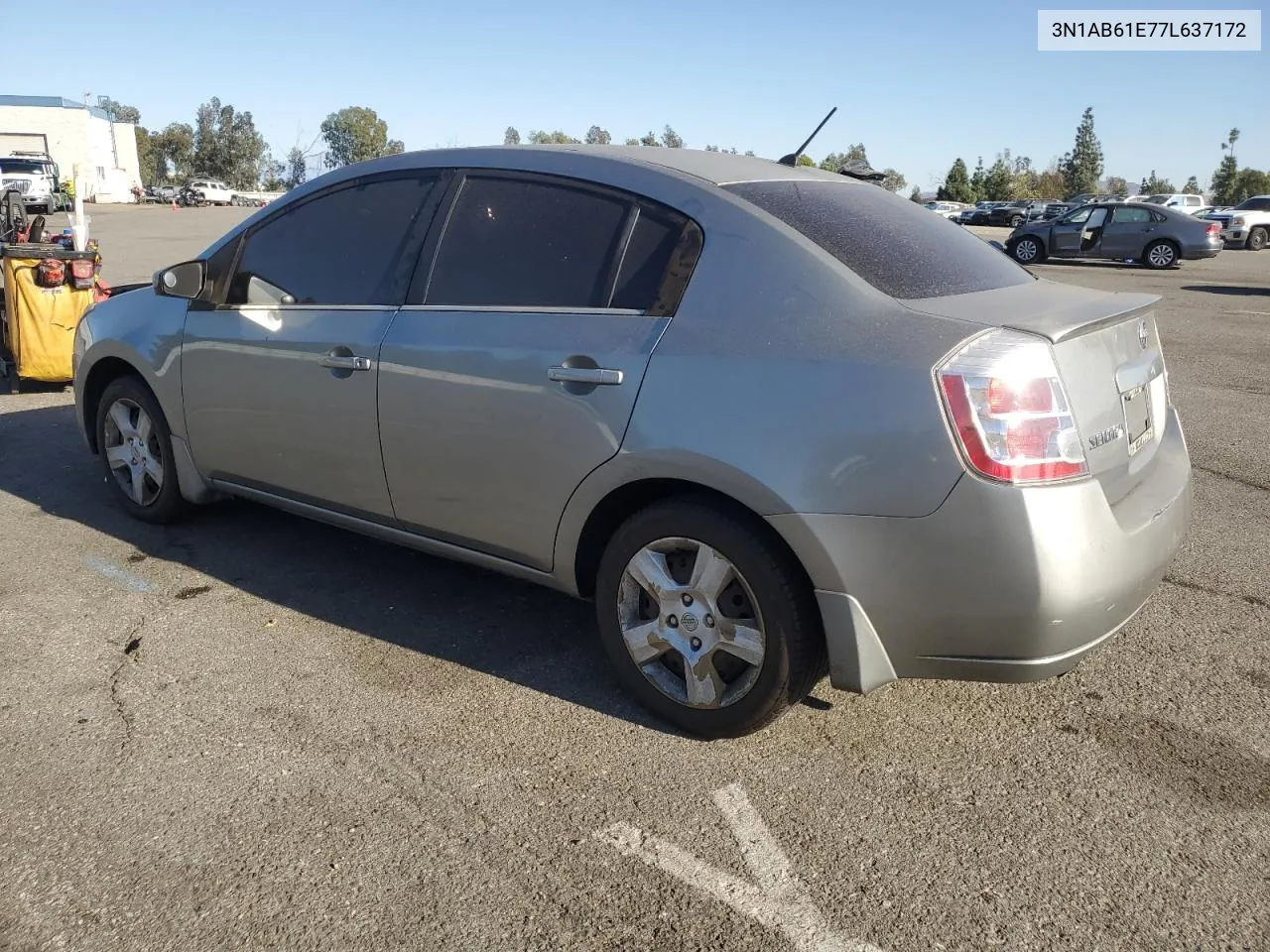 2007 Nissan Sentra 2.0 VIN: 3N1AB61E77L637172 Lot: 80313874