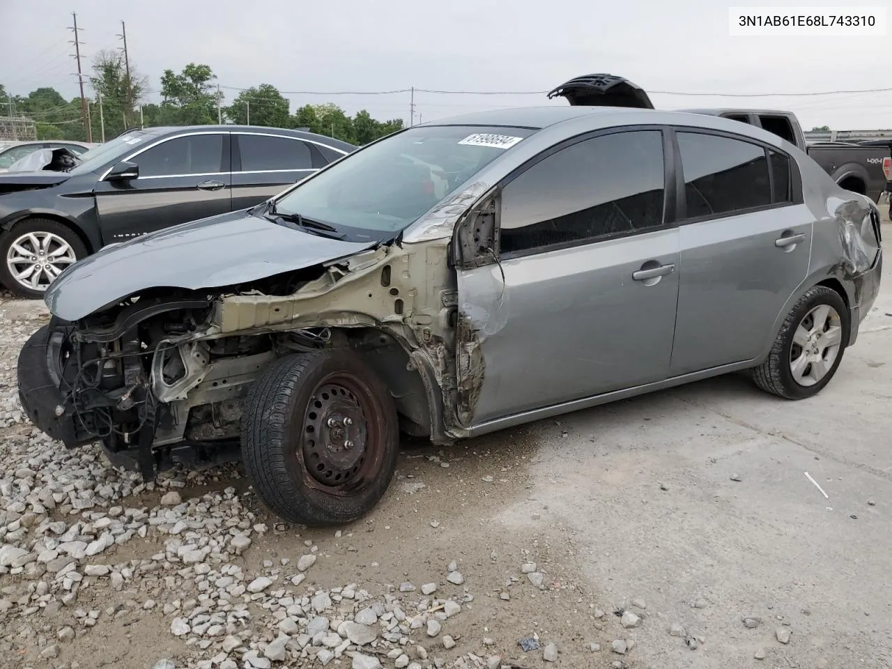 2008 Nissan Sentra 2.0 VIN: 3N1AB61E68L743310 Lot: 61998694