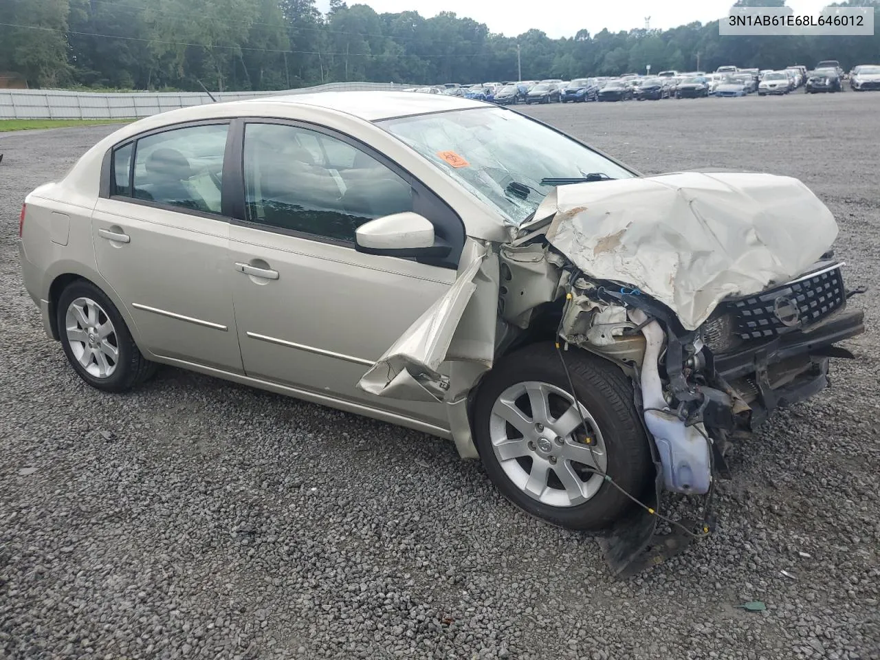 2008 Nissan Sentra 2.0 VIN: 3N1AB61E68L646012 Lot: 64155114