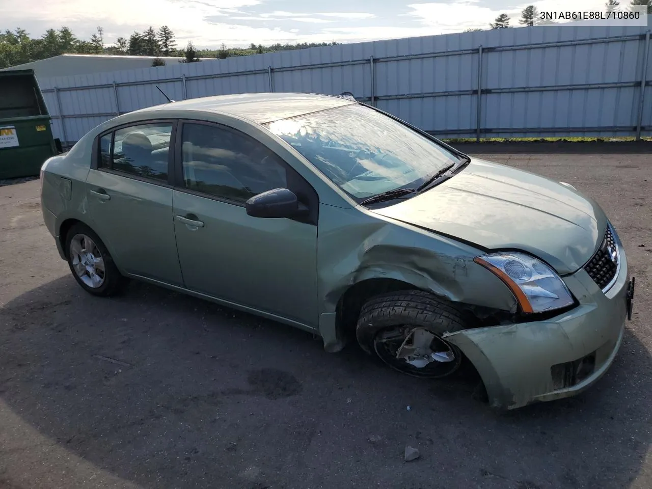 2008 Nissan Sentra 2.0 VIN: 3N1AB61E88L710860 Lot: 66181194