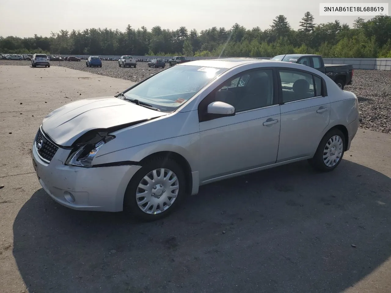 2008 Nissan Sentra 2.0 VIN: 3N1AB61E18L688619 Lot: 66273824