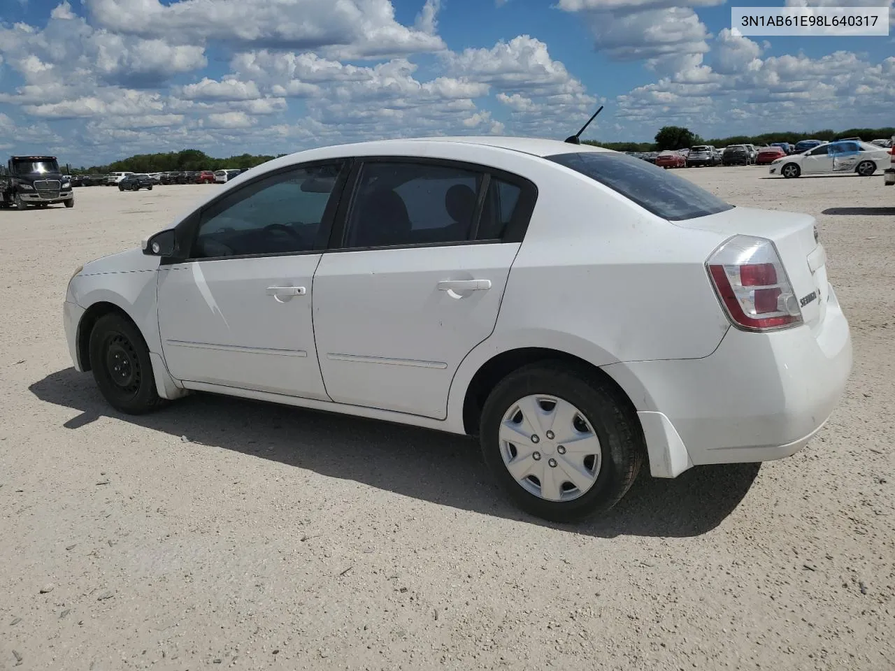 2008 Nissan Sentra 2.0 VIN: 3N1AB61E98L640317 Lot: 66399234