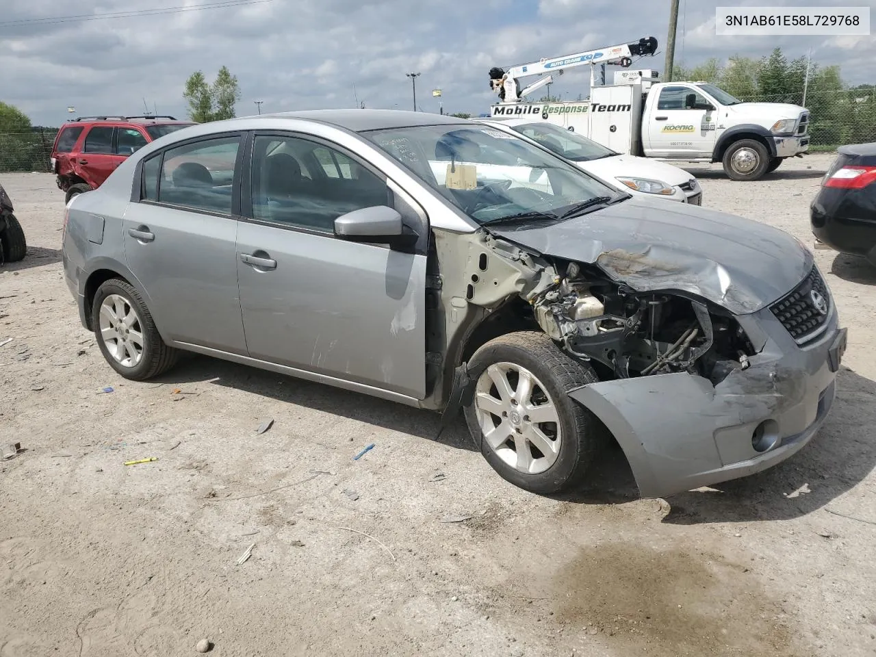 2008 Nissan Sentra 2.0 VIN: 3N1AB61E58L729768 Lot: 66557764