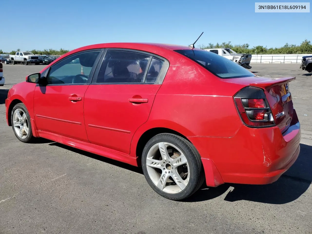 2008 Nissan Sentra Se-R VIN: 3N1BB61E18L609194 Lot: 67719374