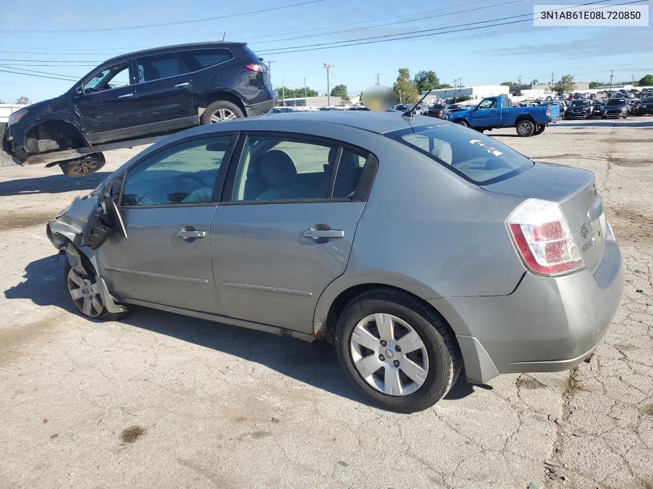 2008 Nissan Sentra 2.0 VIN: 3N1AB61E08L720850 Lot: 69971004