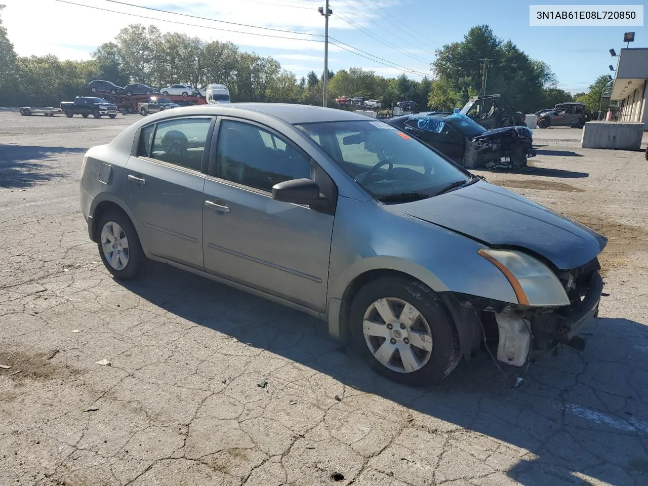 2008 Nissan Sentra 2.0 VIN: 3N1AB61E08L720850 Lot: 69971004