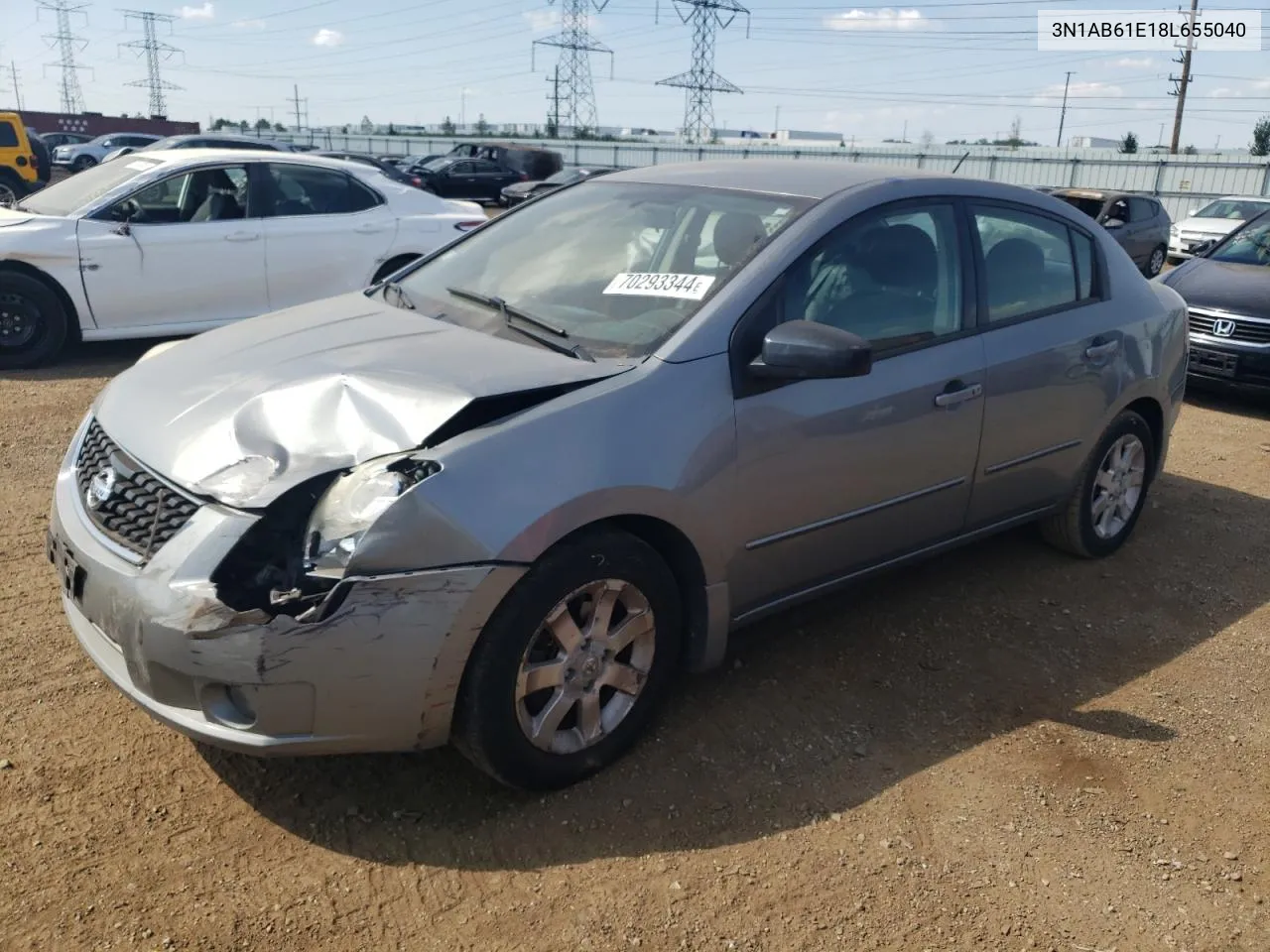 2008 Nissan Sentra 2.0 VIN: 3N1AB61E18L655040 Lot: 70293344