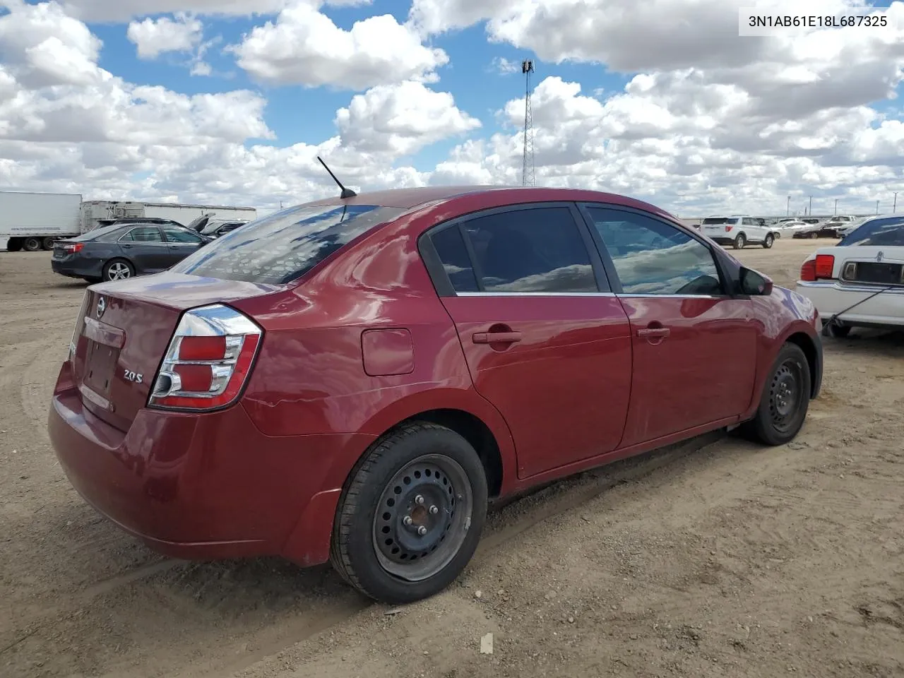 2008 Nissan Sentra 2.0 VIN: 3N1AB61E18L687325 Lot: 70441444