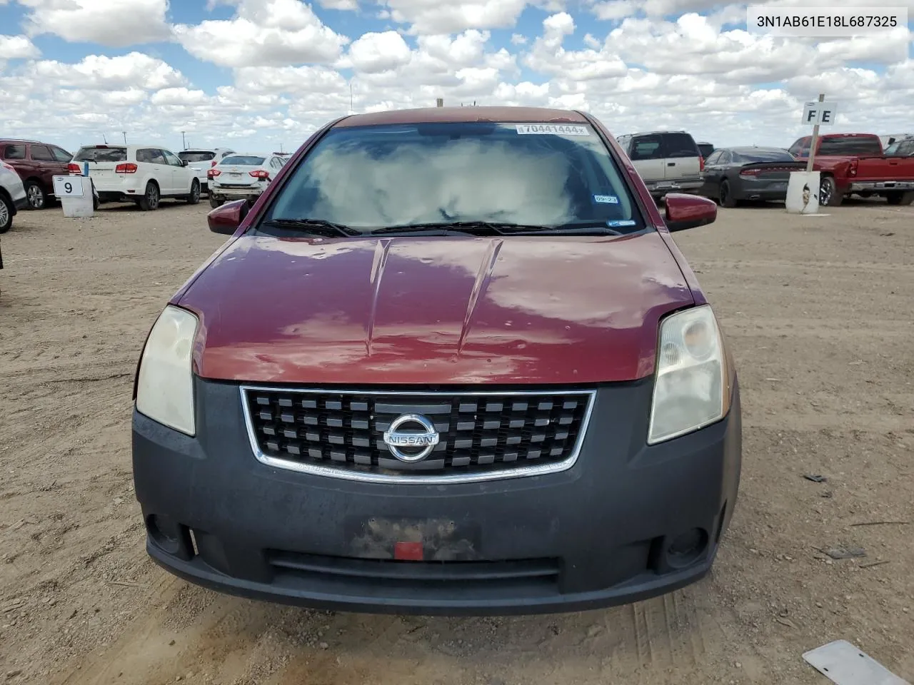 2008 Nissan Sentra 2.0 VIN: 3N1AB61E18L687325 Lot: 70441444