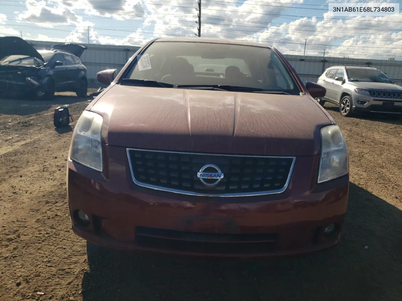 2008 Nissan Sentra 2.0 VIN: 3N1AB61E68L734803 Lot: 70538354