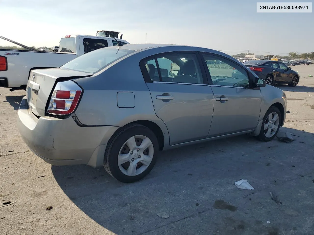 3N1AB61E58L698974 2008 Nissan Sentra 2.0