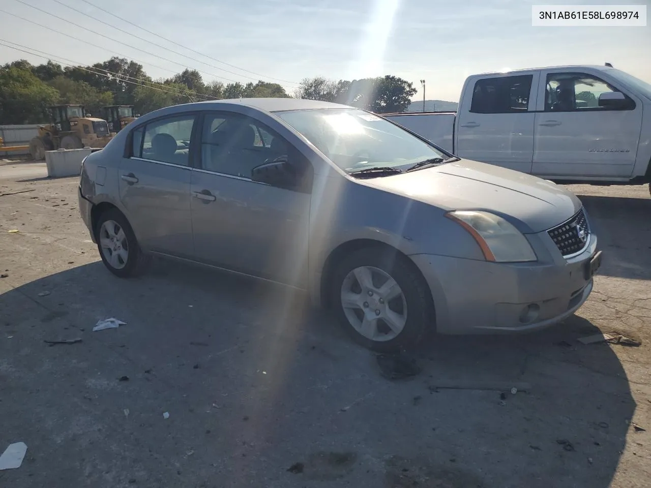 2008 Nissan Sentra 2.0 VIN: 3N1AB61E58L698974 Lot: 71073694