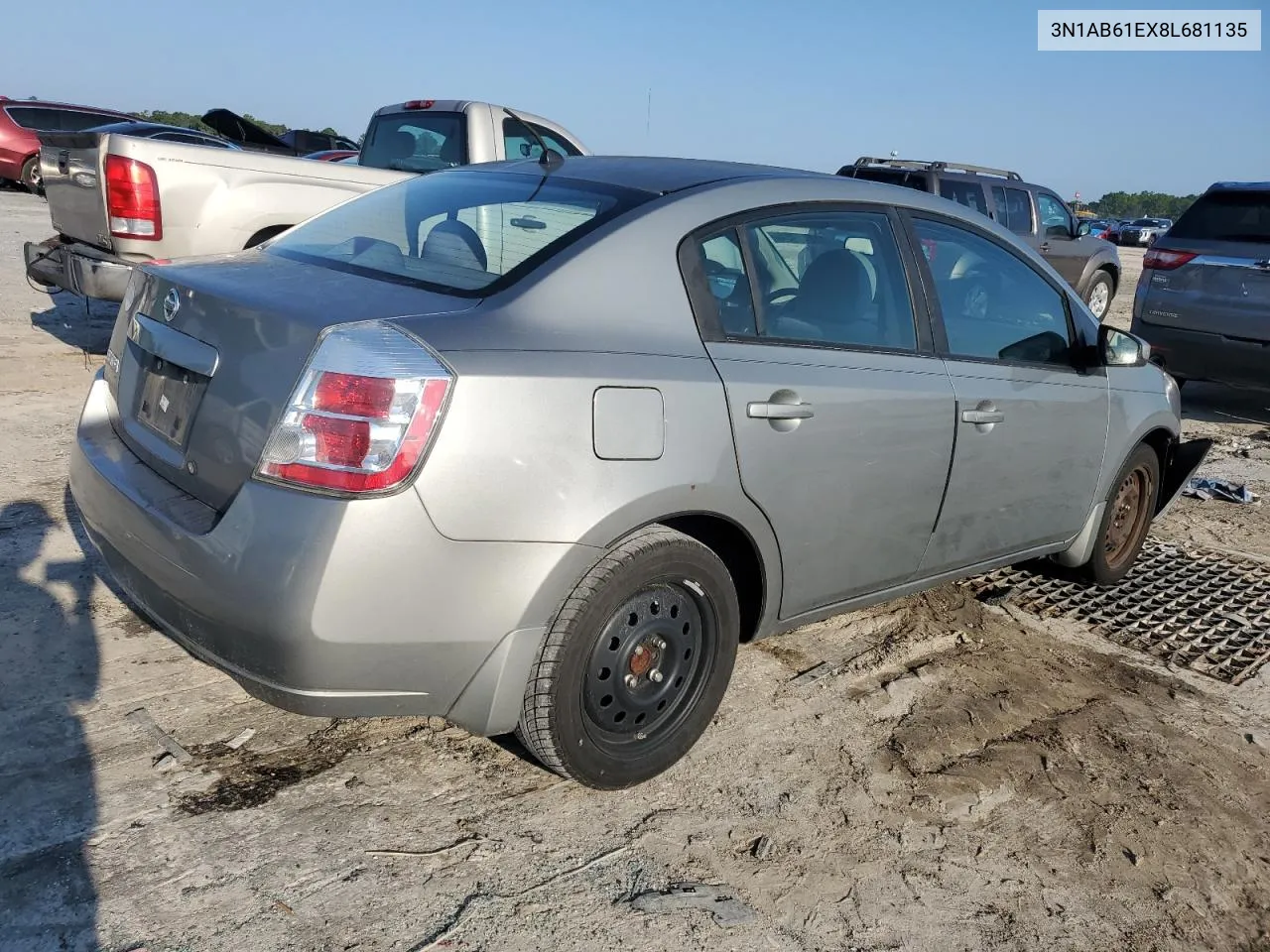 2008 Nissan Sentra 2.0 VIN: 3N1AB61EX8L681135 Lot: 71847954