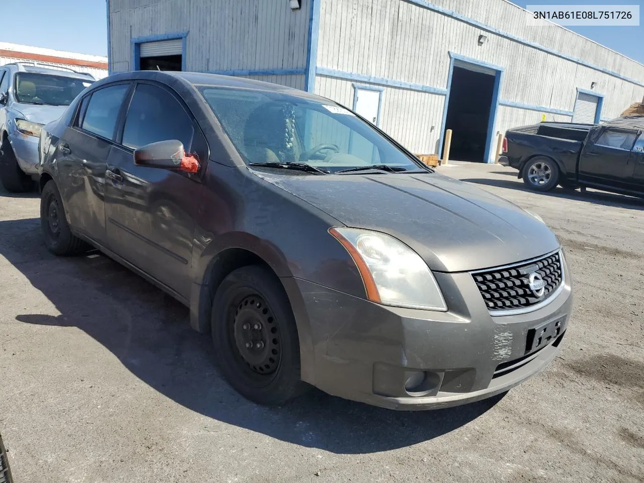 3N1AB61E08L751726 2008 Nissan Sentra 2.0