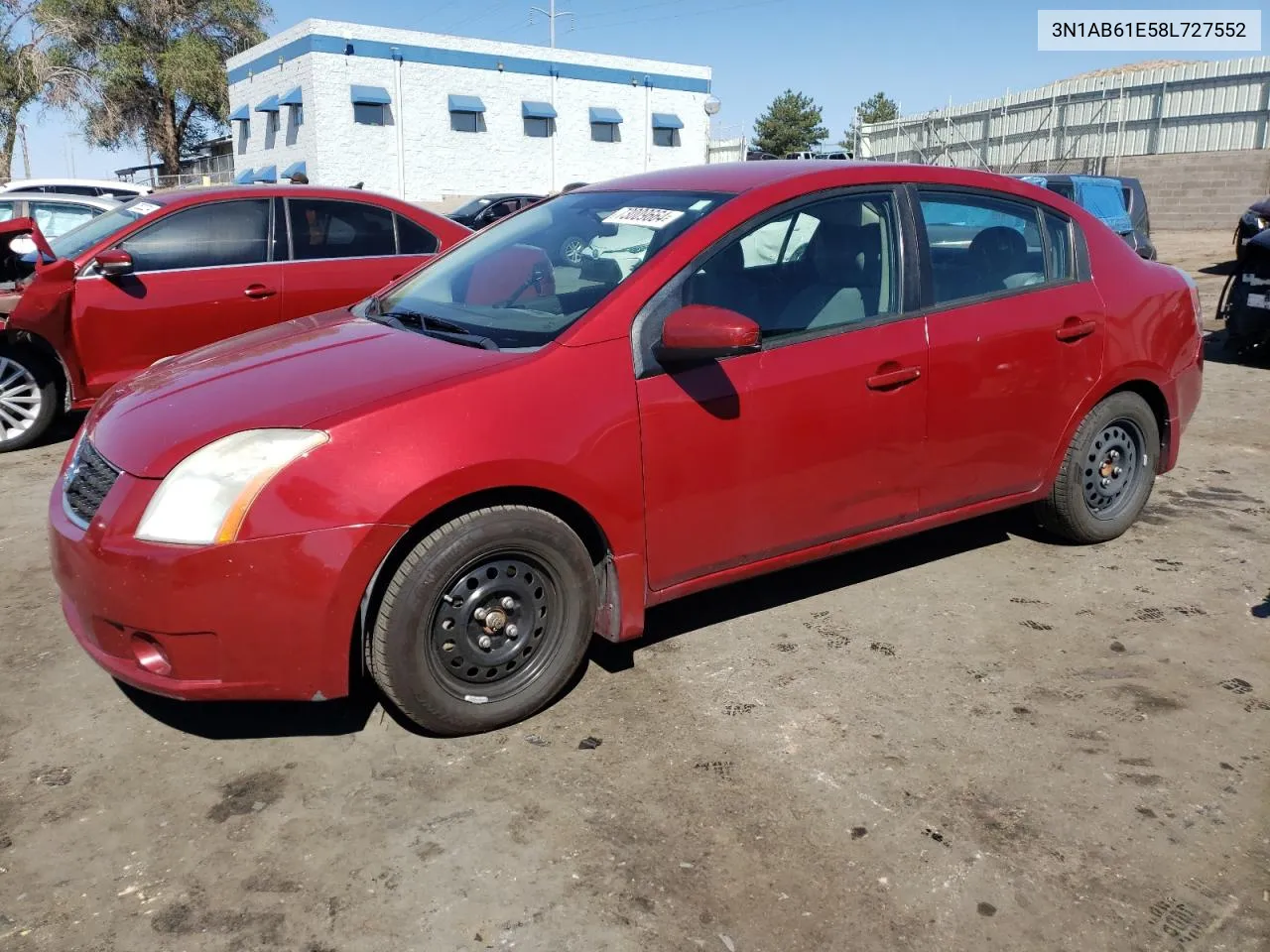 2008 Nissan Sentra 2.0 VIN: 3N1AB61E58L727552 Lot: 73009664