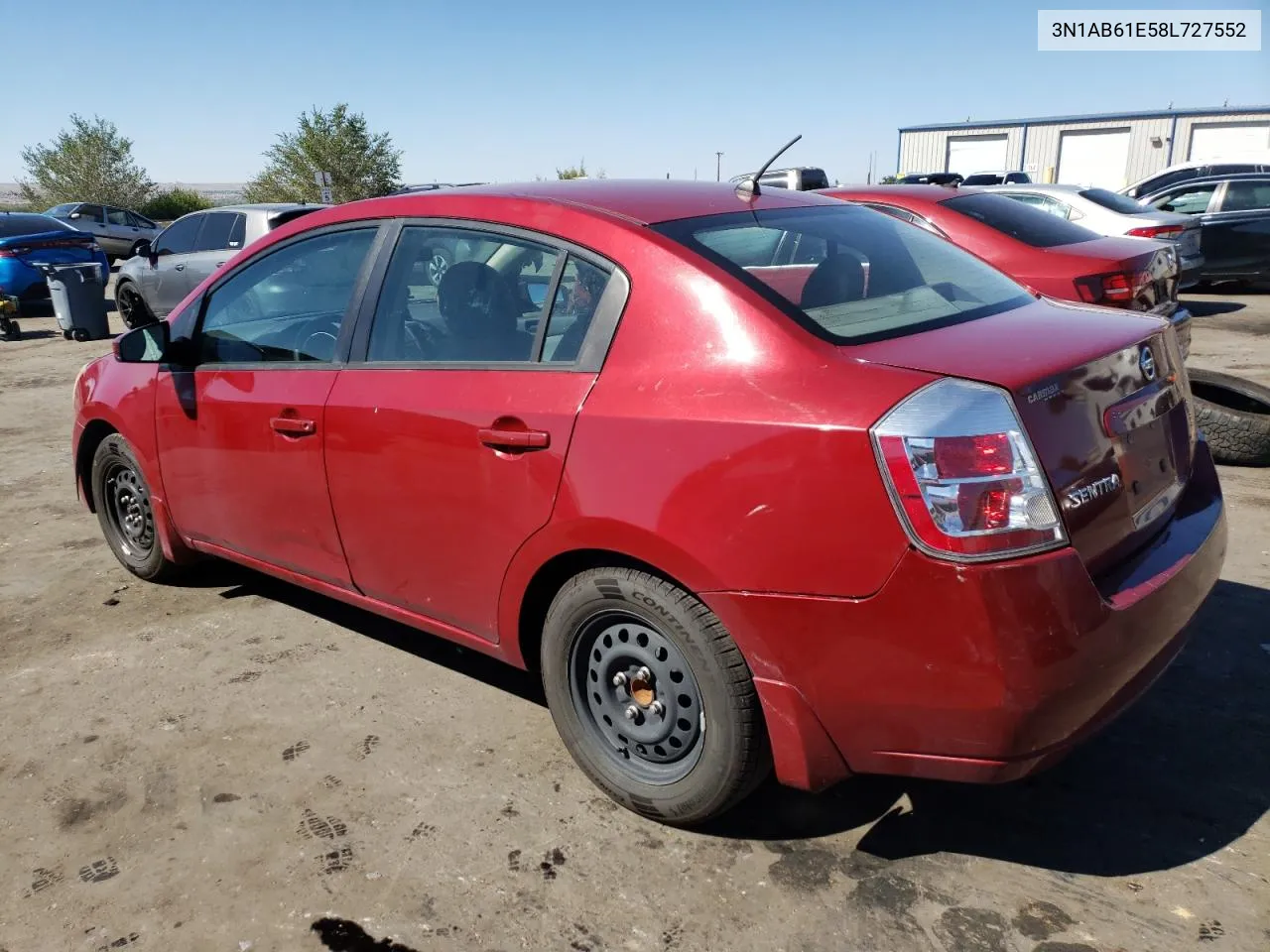 2008 Nissan Sentra 2.0 VIN: 3N1AB61E58L727552 Lot: 73009664