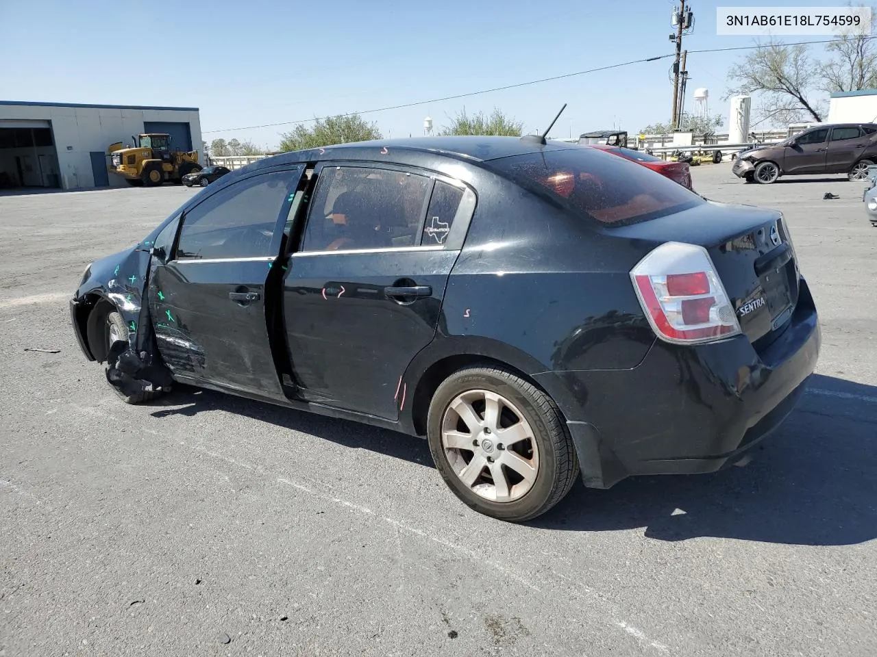 2008 Nissan Sentra 2.0 VIN: 3N1AB61E18L754599 Lot: 74068314