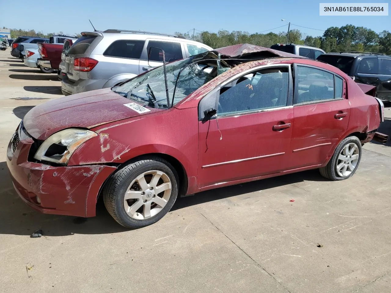 2008 Nissan Sentra 2.0 VIN: 3N1AB61E88L765034 Lot: 74770604