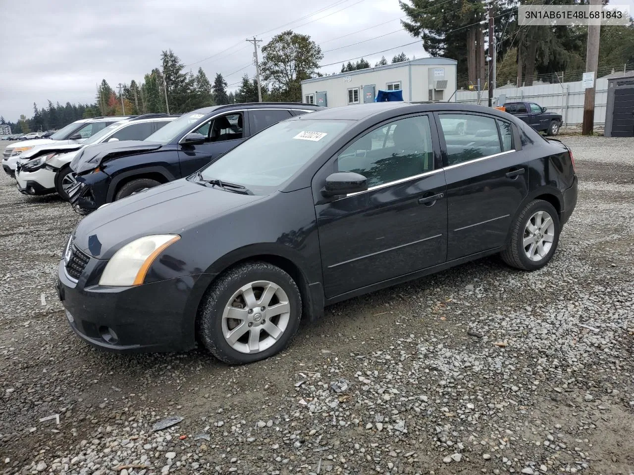 2008 Nissan Sentra 2.0 VIN: 3N1AB61E48L681843 Lot: 75220214