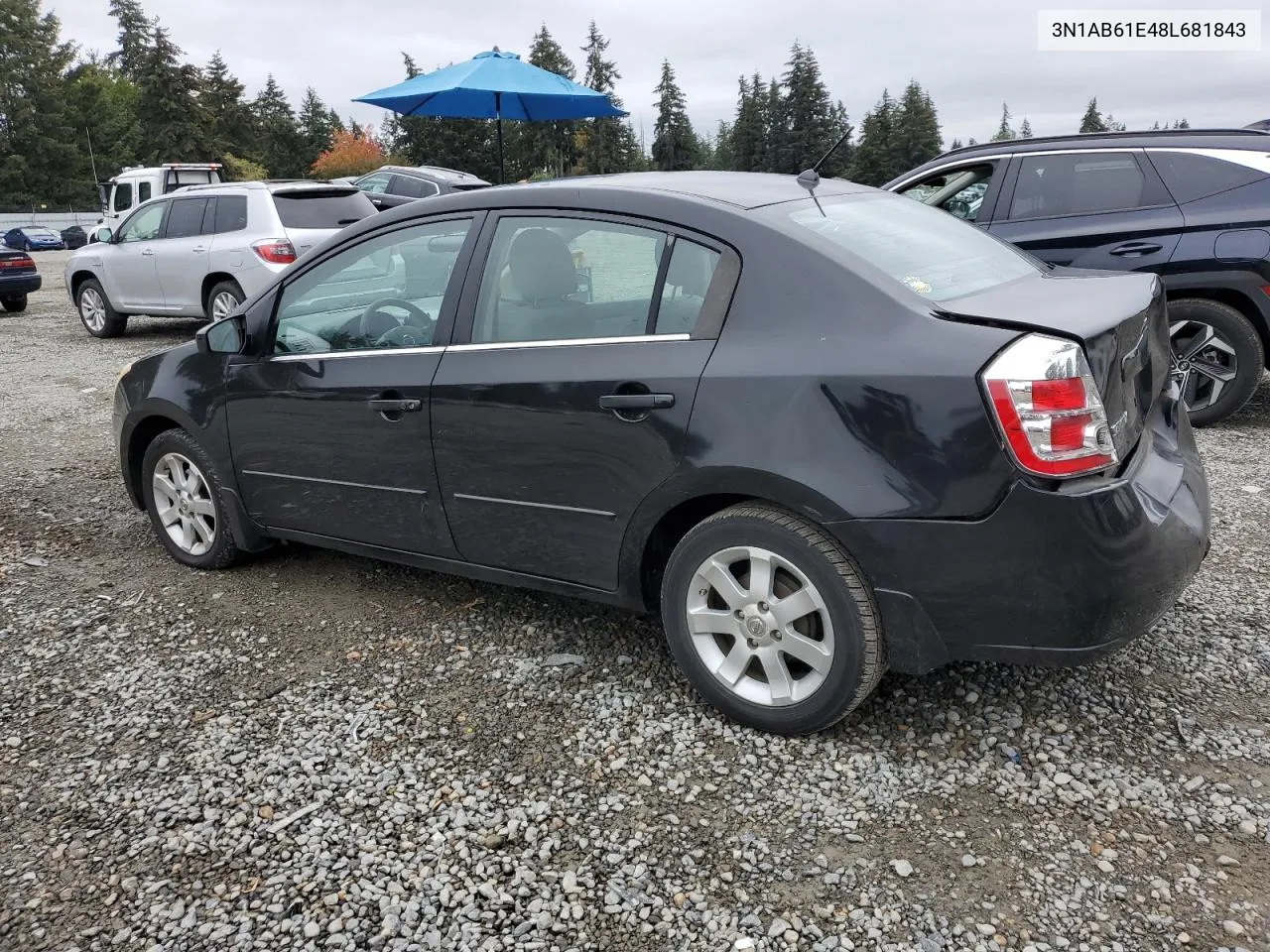 2008 Nissan Sentra 2.0 VIN: 3N1AB61E48L681843 Lot: 75220214