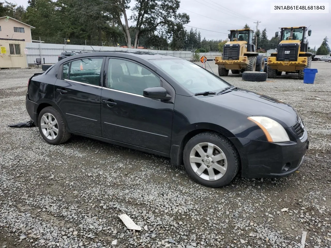 2008 Nissan Sentra 2.0 VIN: 3N1AB61E48L681843 Lot: 75220214