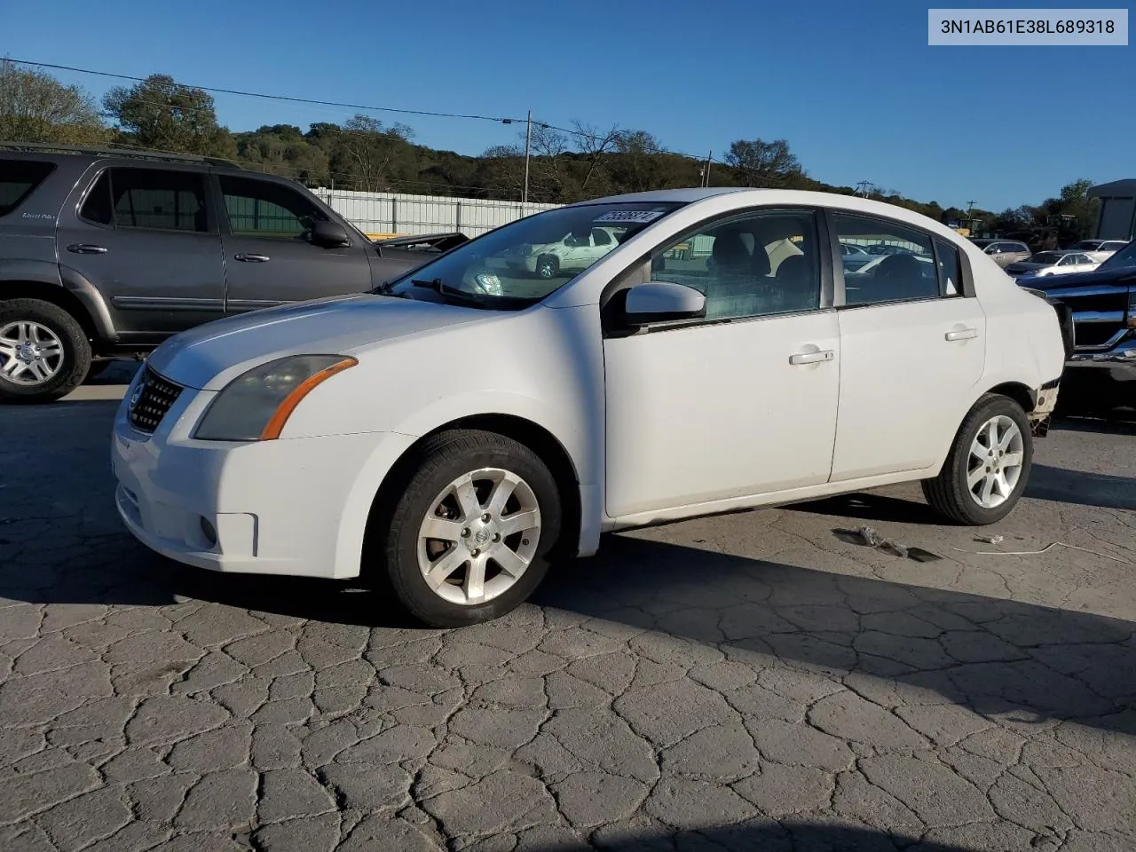 2008 Nissan Sentra 2.0 VIN: 3N1AB61E38L689318 Lot: 75506874