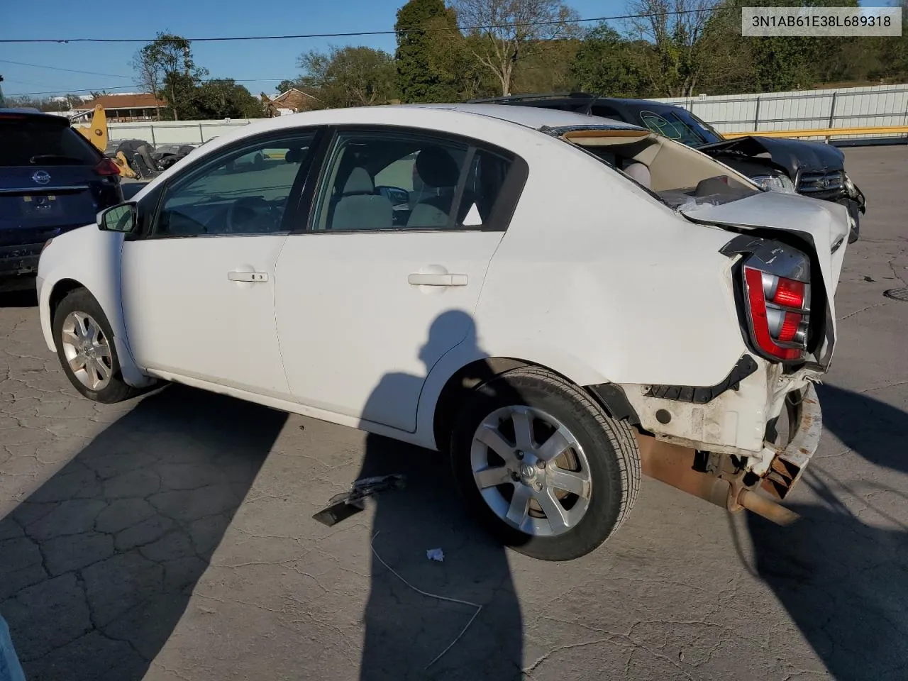 3N1AB61E38L689318 2008 Nissan Sentra 2.0