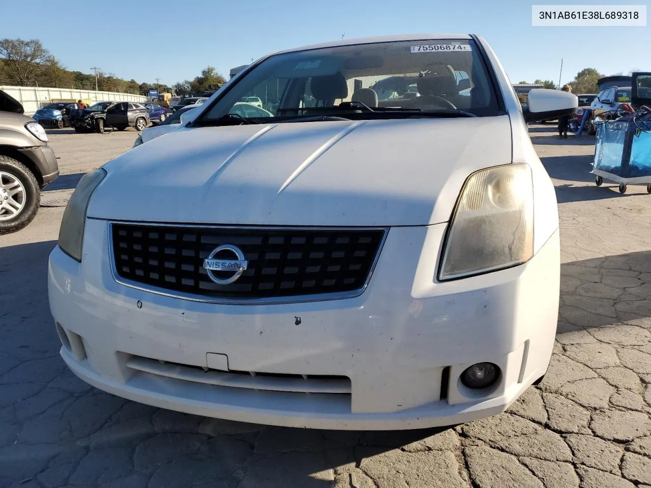 2008 Nissan Sentra 2.0 VIN: 3N1AB61E38L689318 Lot: 75506874