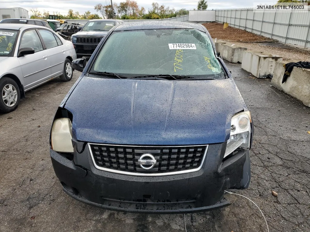 2008 Nissan Sentra 2.0 VIN: 3N1AB61E18L746003 Lot: 77402984