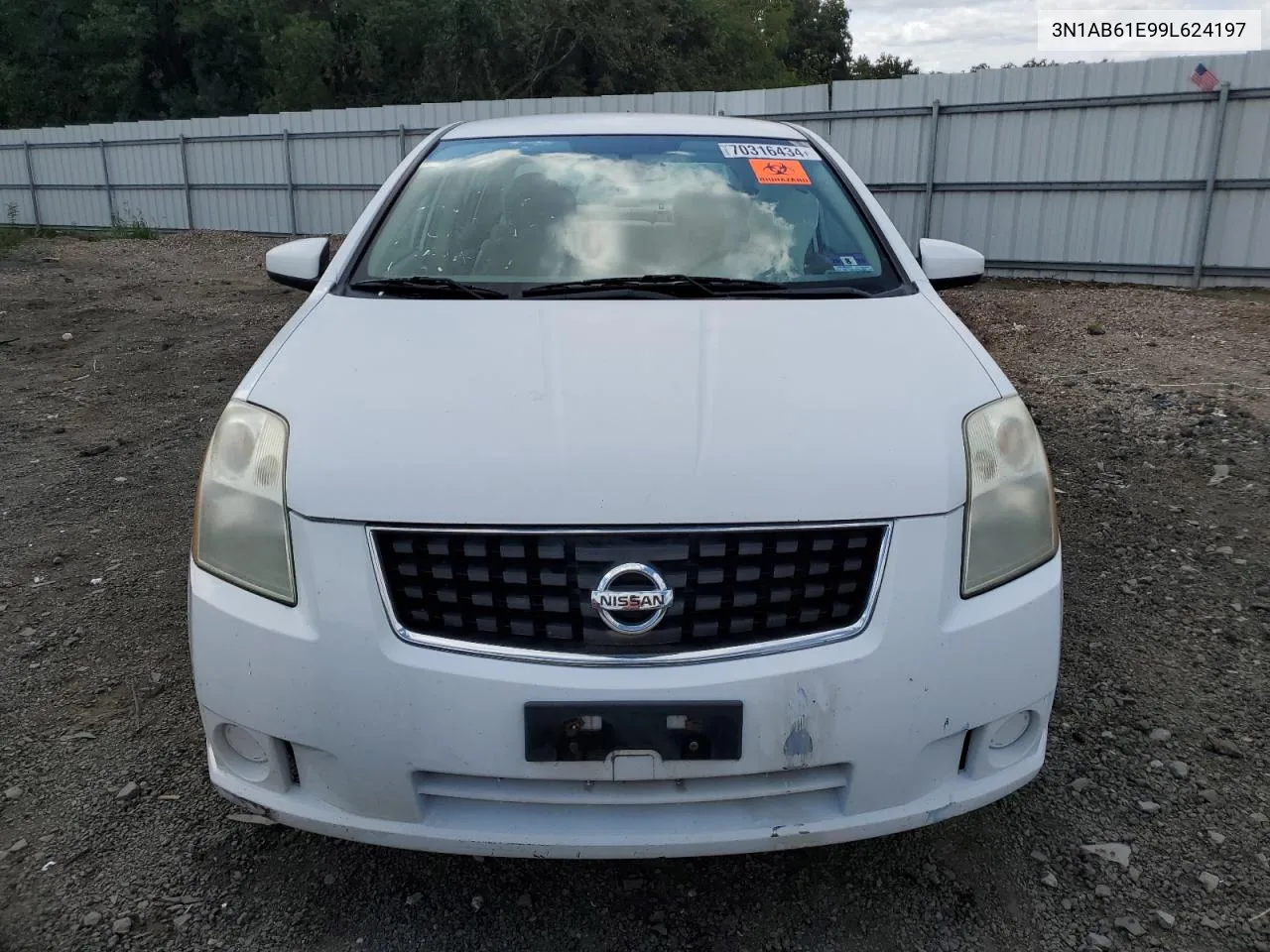 2009 Nissan Sentra 2.0 VIN: 3N1AB61E99L624197 Lot: 70316434