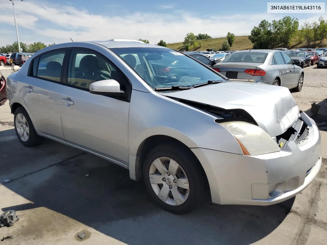 2009 Nissan Sentra 2.0 VIN: 3N1AB61E19L643116 Lot: 70648224