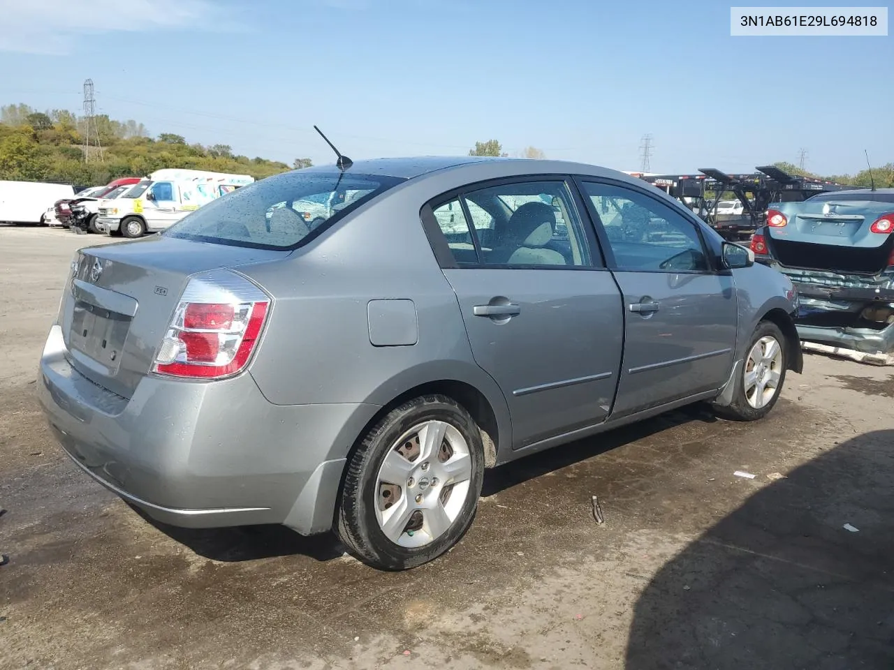 2009 Nissan Sentra 2.0 VIN: 3N1AB61E29L694818 Lot: 72147564