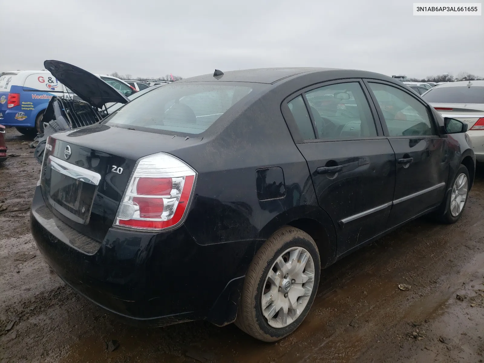 2010 Nissan Sentra 2.0 VIN: 3N1AB6AP3AL661655 Lot: 40636244