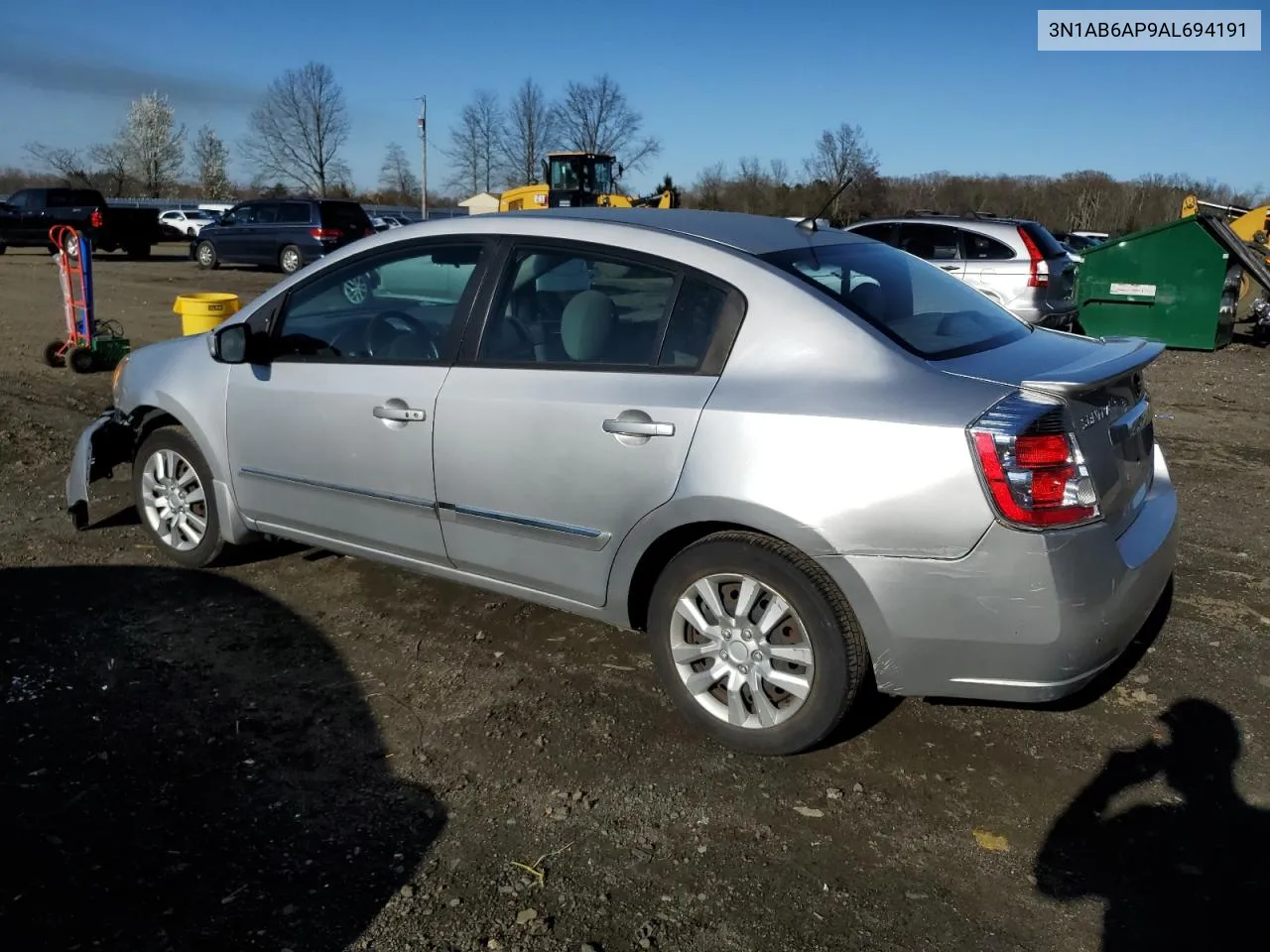 2010 Nissan Sentra 2.0 VIN: 3N1AB6AP9AL694191 Lot: 48116914