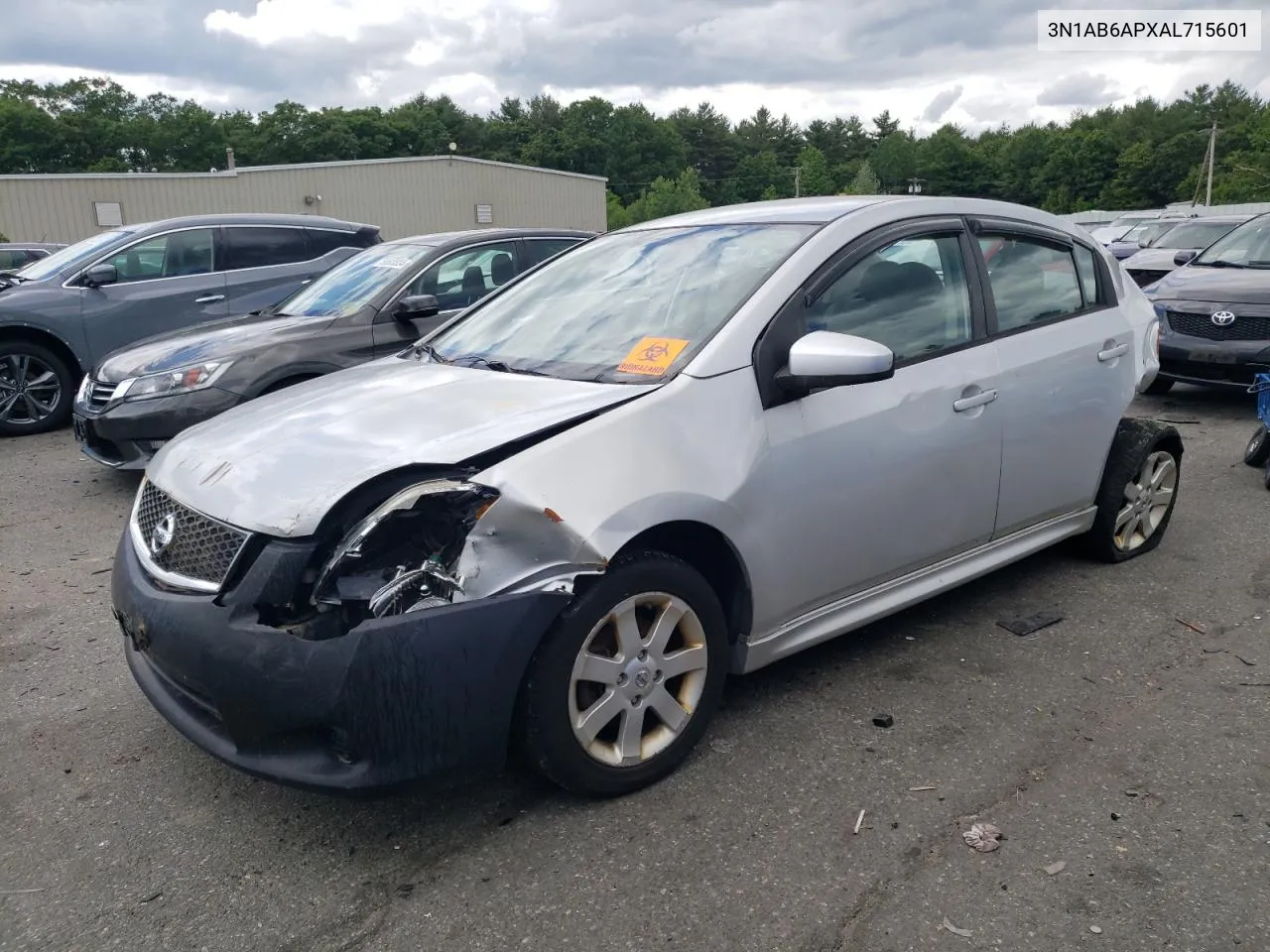 2010 Nissan Sentra 2.0 VIN: 3N1AB6APXAL715601 Lot: 58007084