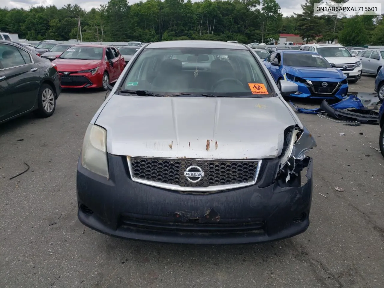 2010 Nissan Sentra 2.0 VIN: 3N1AB6APXAL715601 Lot: 58007084