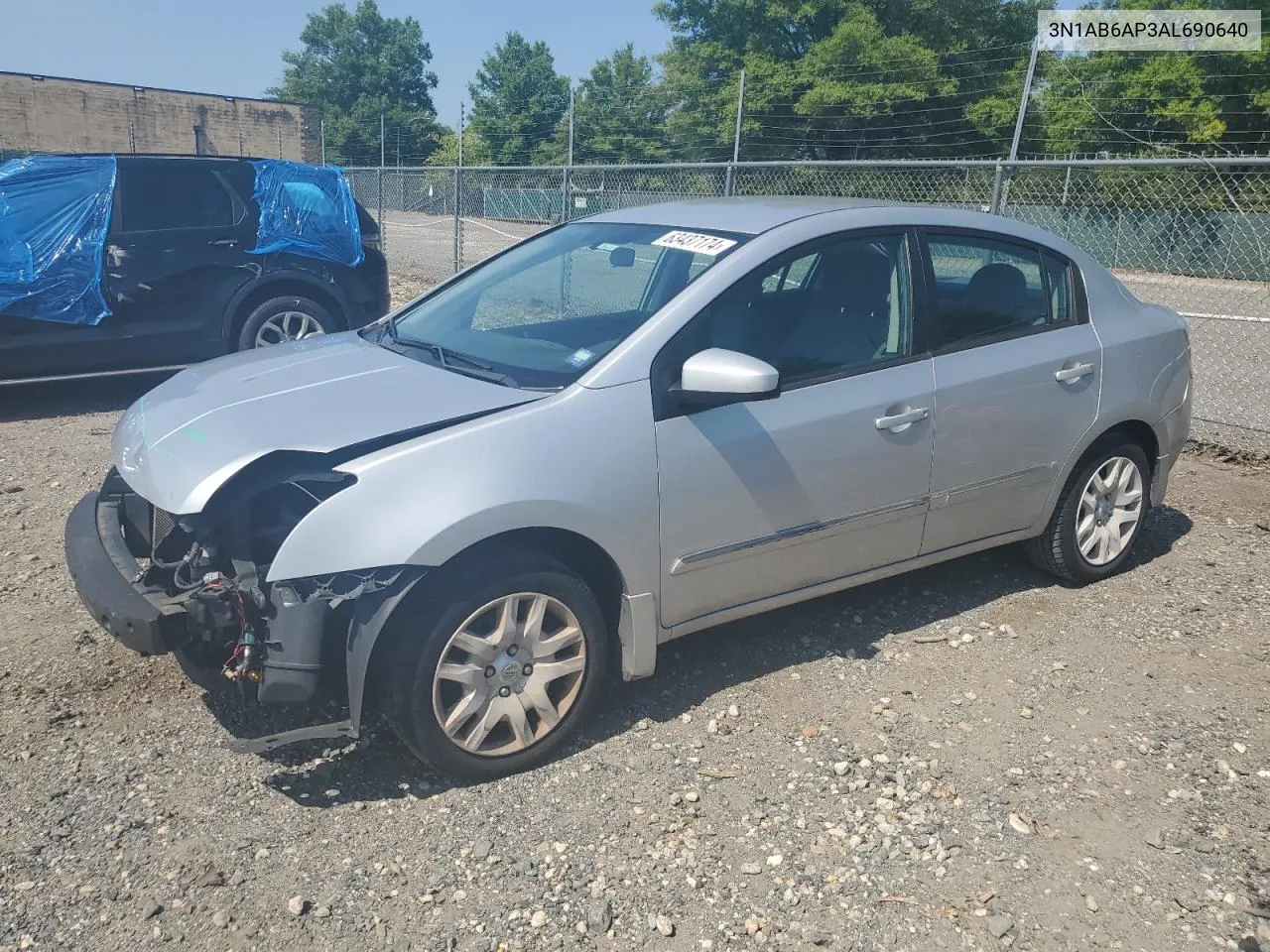 2010 Nissan Sentra 2.0 VIN: 3N1AB6AP3AL690640 Lot: 63437174