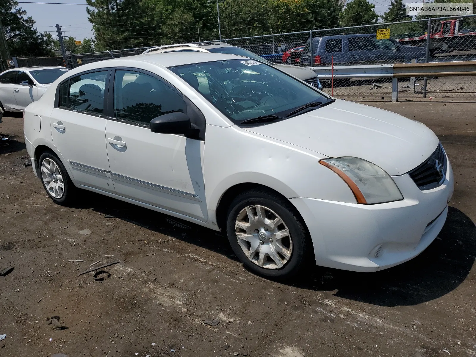 2010 Nissan Sentra 2.0 VIN: 3N1AB6AP3AL664846 Lot: 64878354