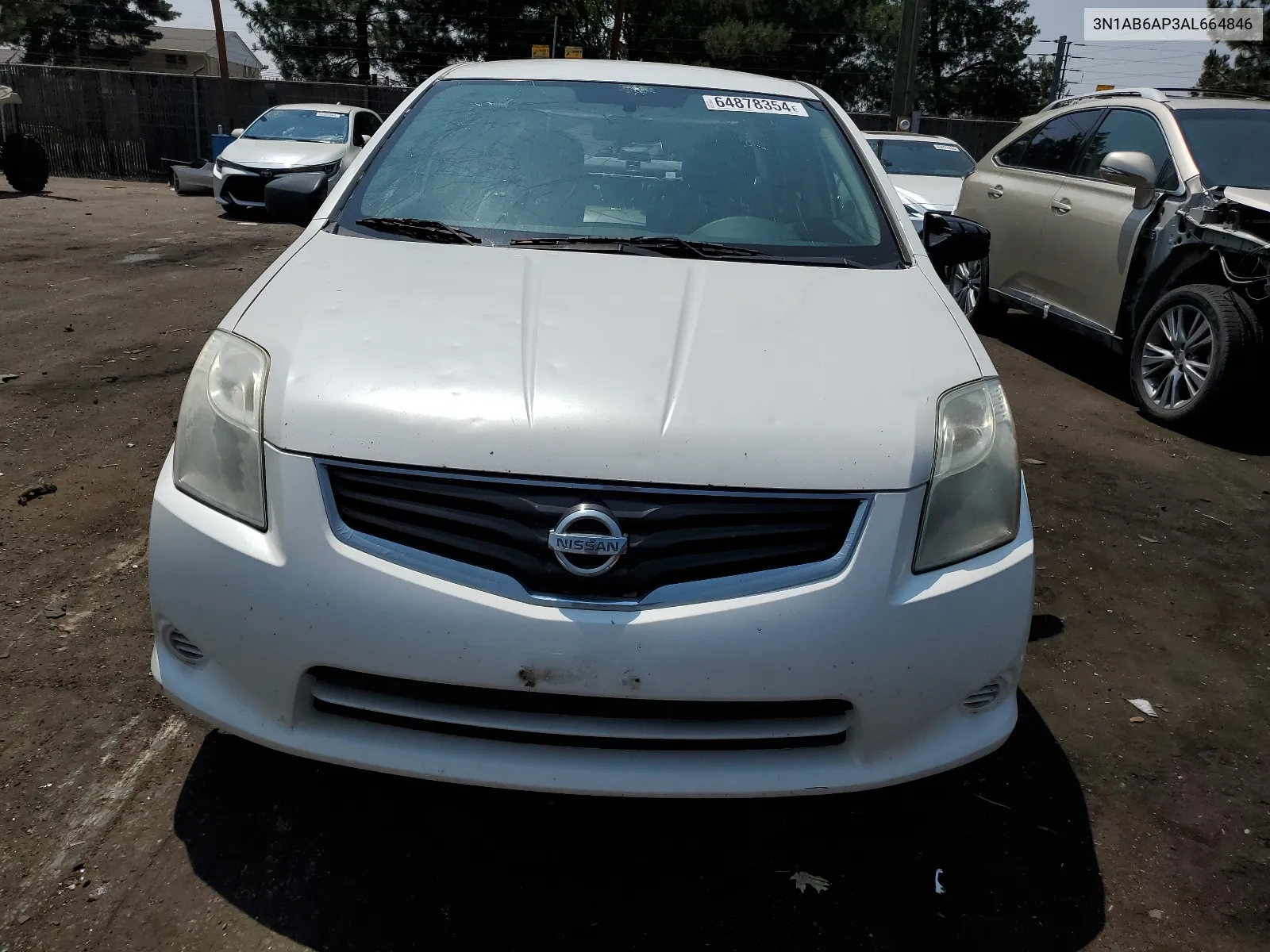 2010 Nissan Sentra 2.0 VIN: 3N1AB6AP3AL664846 Lot: 64878354