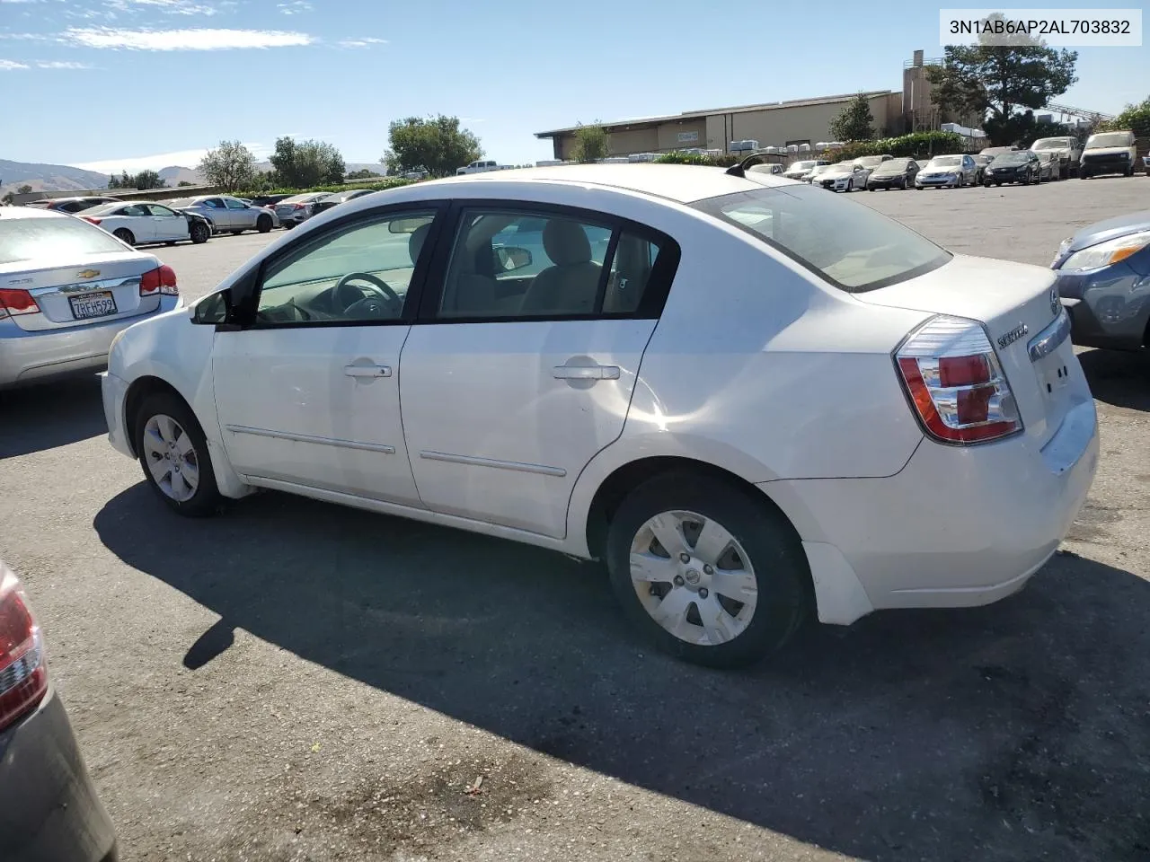 2010 Nissan Sentra 2.0 VIN: 3N1AB6AP2AL703832 Lot: 65163684