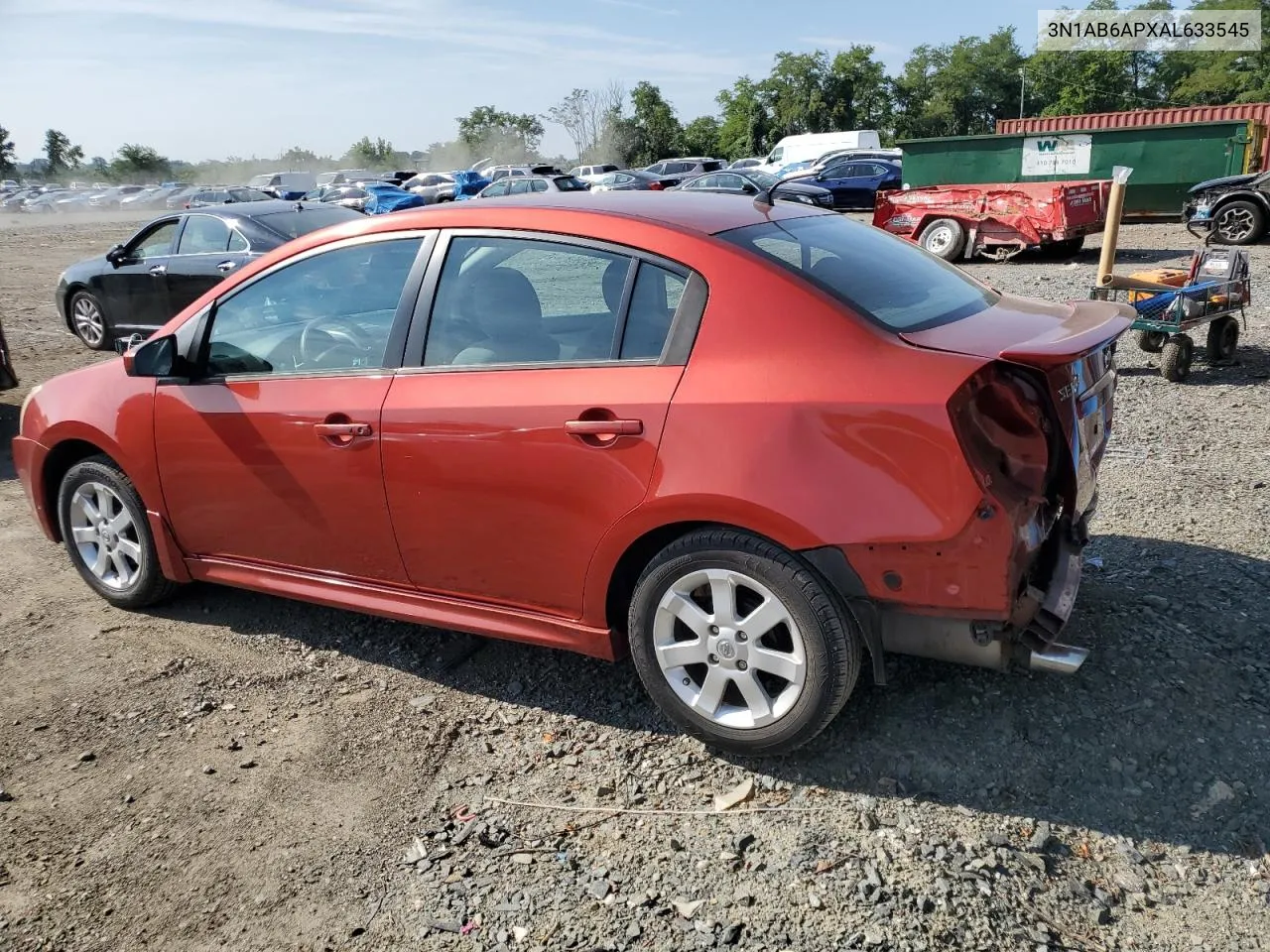 2010 Nissan Sentra 2.0 VIN: 3N1AB6APXAL633545 Lot: 65561704