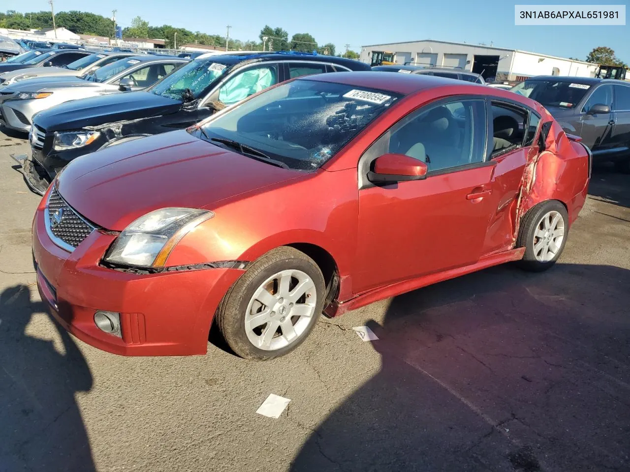 2010 Nissan Sentra 2.0 VIN: 3N1AB6APXAL651981 Lot: 67080594